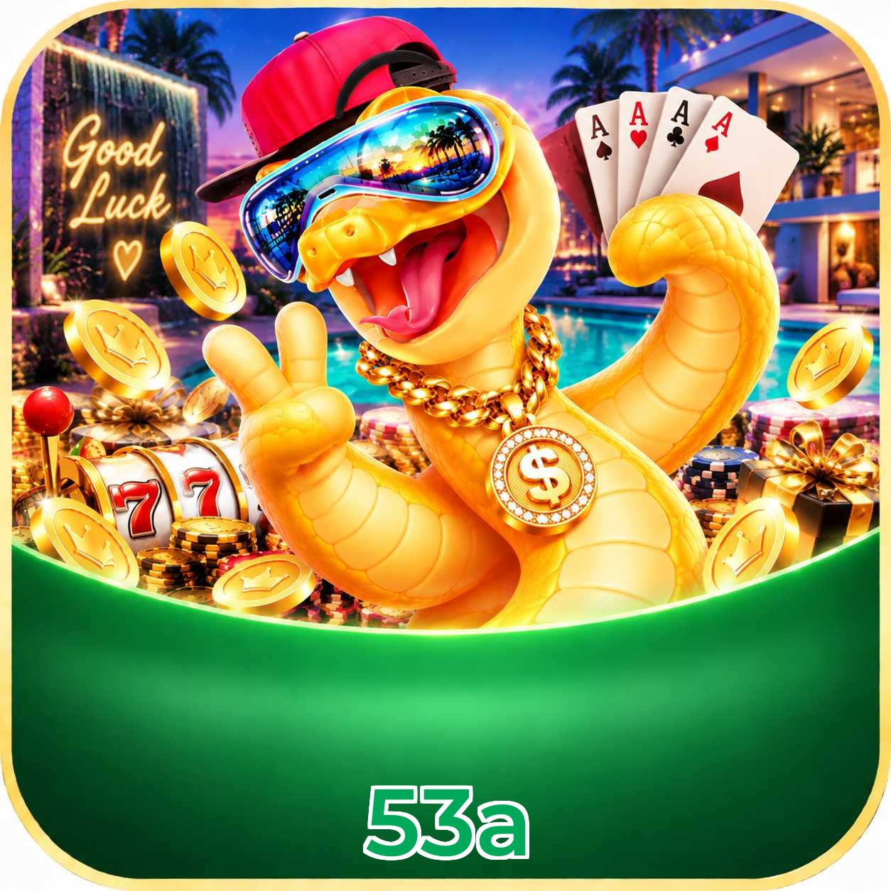 App 53a com catálogo premium, PIX e suporte 24/7